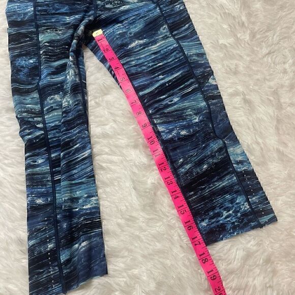 Lululemon Speed Up Crop 21" Size 6 Tidal Blue Multi Side Pockets Stretch Legging - Picture 10 of 13